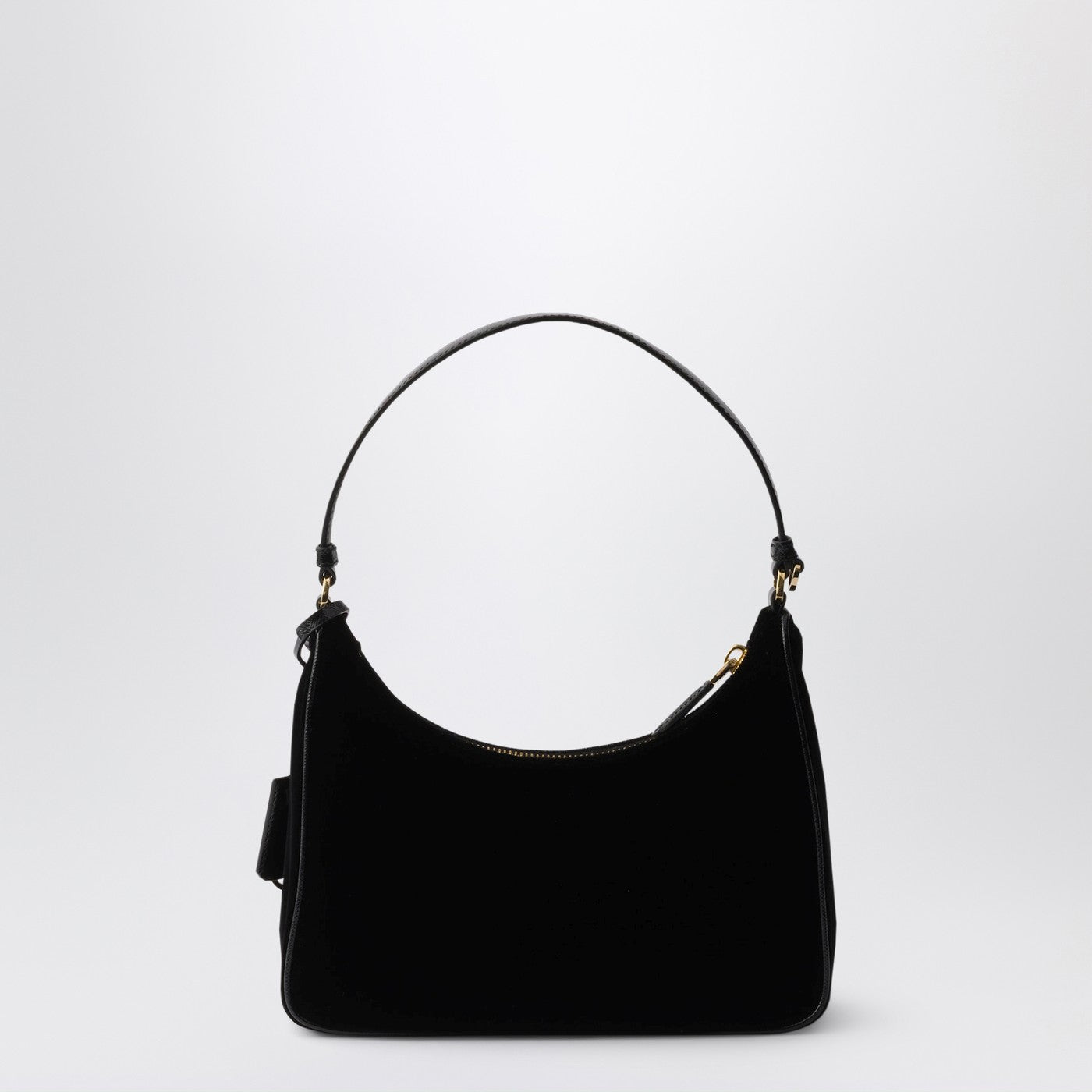 Prada Re-Edition 2005 mini bag in black velvet and Saffiano