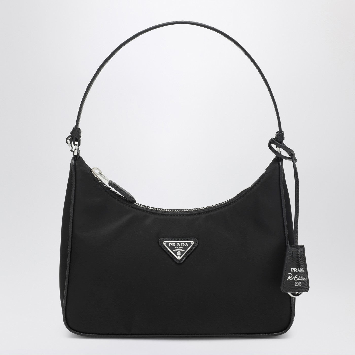 Mini borsa Re-Edition 2005 in Re-Nylon e Saffiano nera