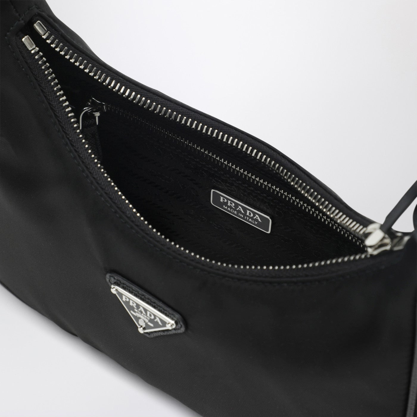 Mini borsa Re-Edition 2005 in Re-Nylon e Saffiano nera