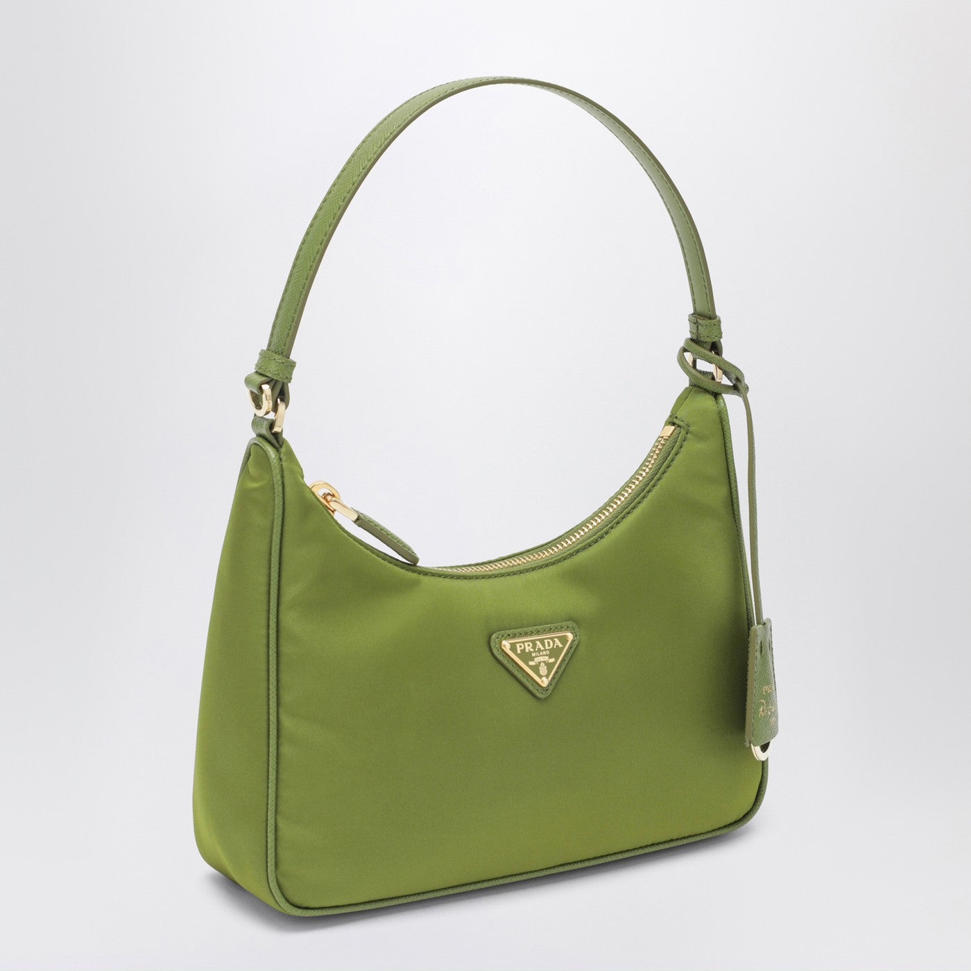 Mini sac Re-Edition 2005 en Re-Nylon et Saffiano lierre
