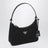 Re-Edition 2005 Tasche aus schwarzem Re-Nylon und Saffianoleder