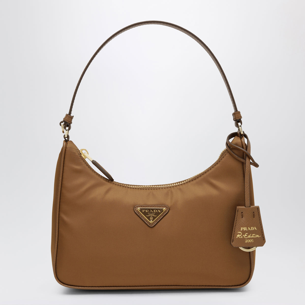 Brandy Re-Edition 2005 Tasche aus Re-Nylon und Saffiano-Leder