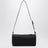 Pouch aus Re-Nylon mit Ledergriff in Schwarz