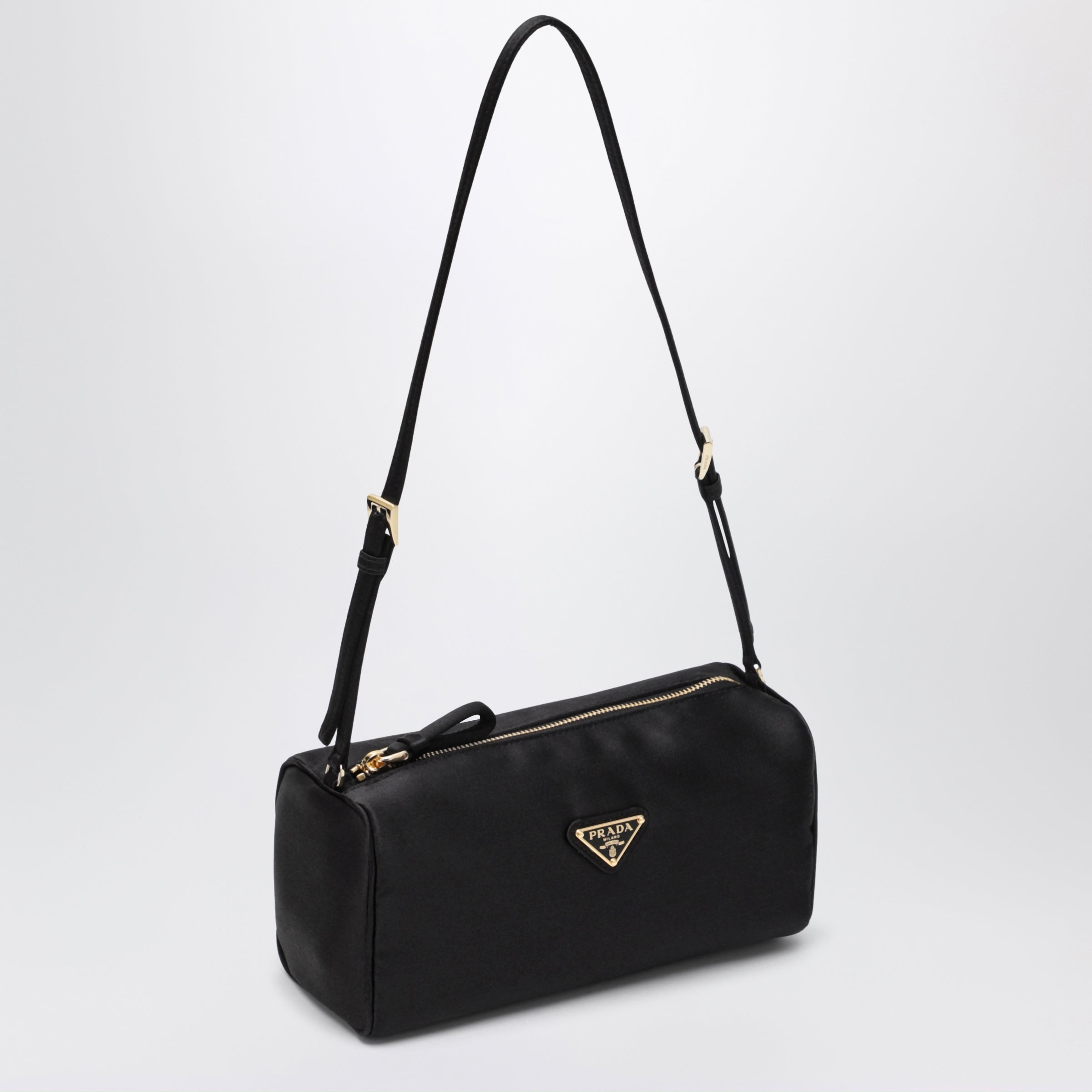 Prada Black satin pouch | TheDoubleF