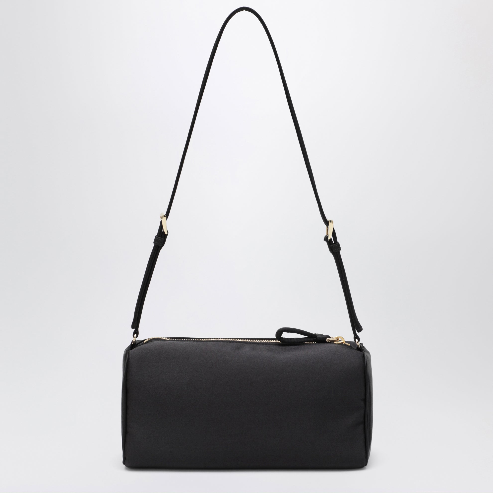 Pouch nera in raso