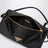 Pouch nera in raso