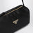 Pouch nera in raso