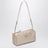 Cameo-colored satin pouch