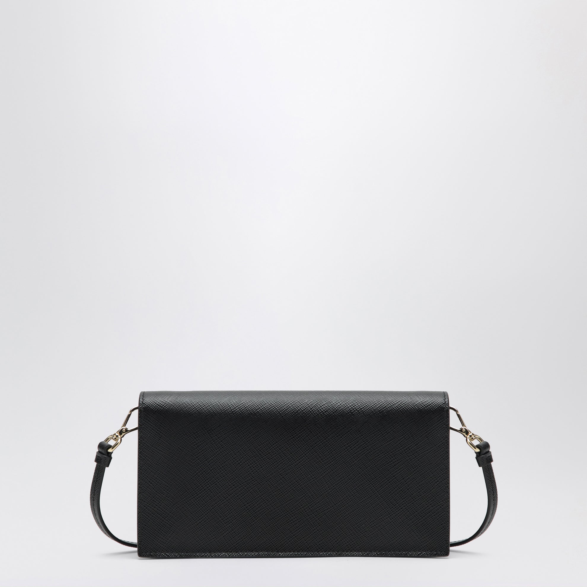 Mini sac en cuir Saffiano noir