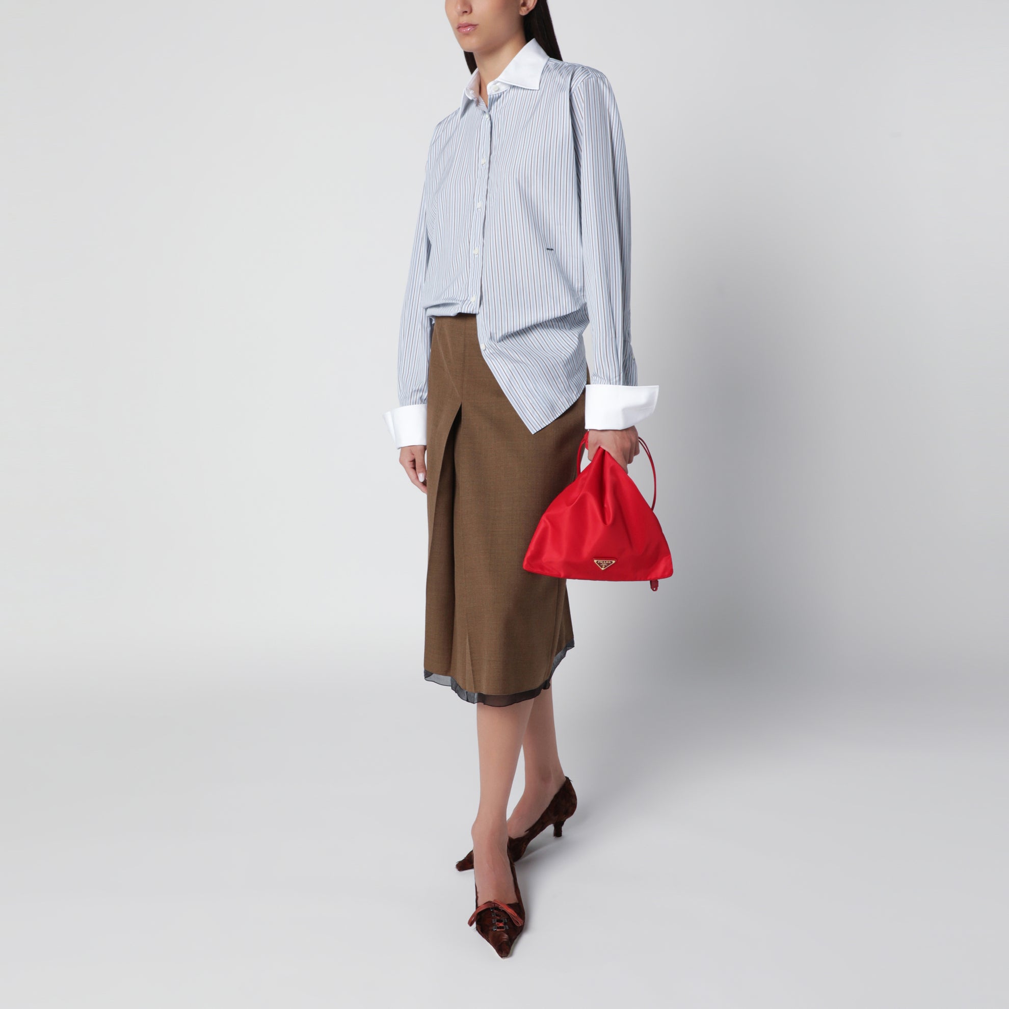 Pouch Prada Wish rossa in Re-Nylon