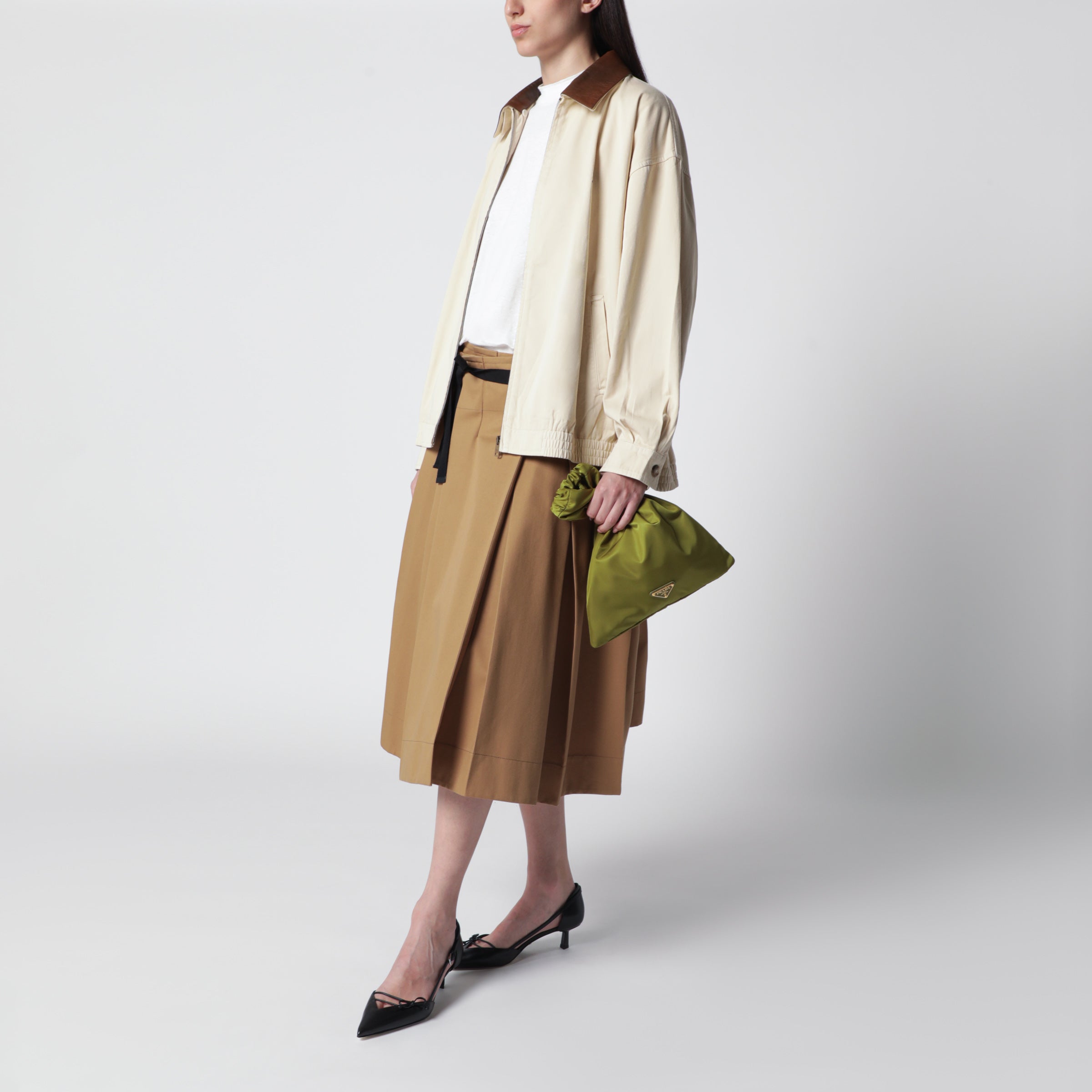 Prada Prada Wish pouch in Ivy green Re-Nylon | TheDoubleF