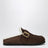 Clogs aus Moro-Veloursleder mit Shearling-Futter