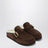 Clogs aus Moro-Veloursleder mit Shearling-Futter
