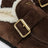 Clogs aus Moro-Veloursleder mit Shearling-Futter