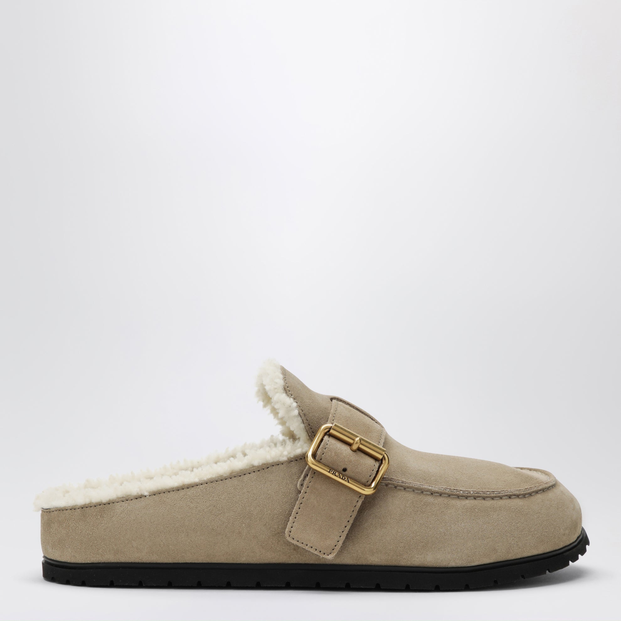 Desert Suede Clogs with Shearling Lining