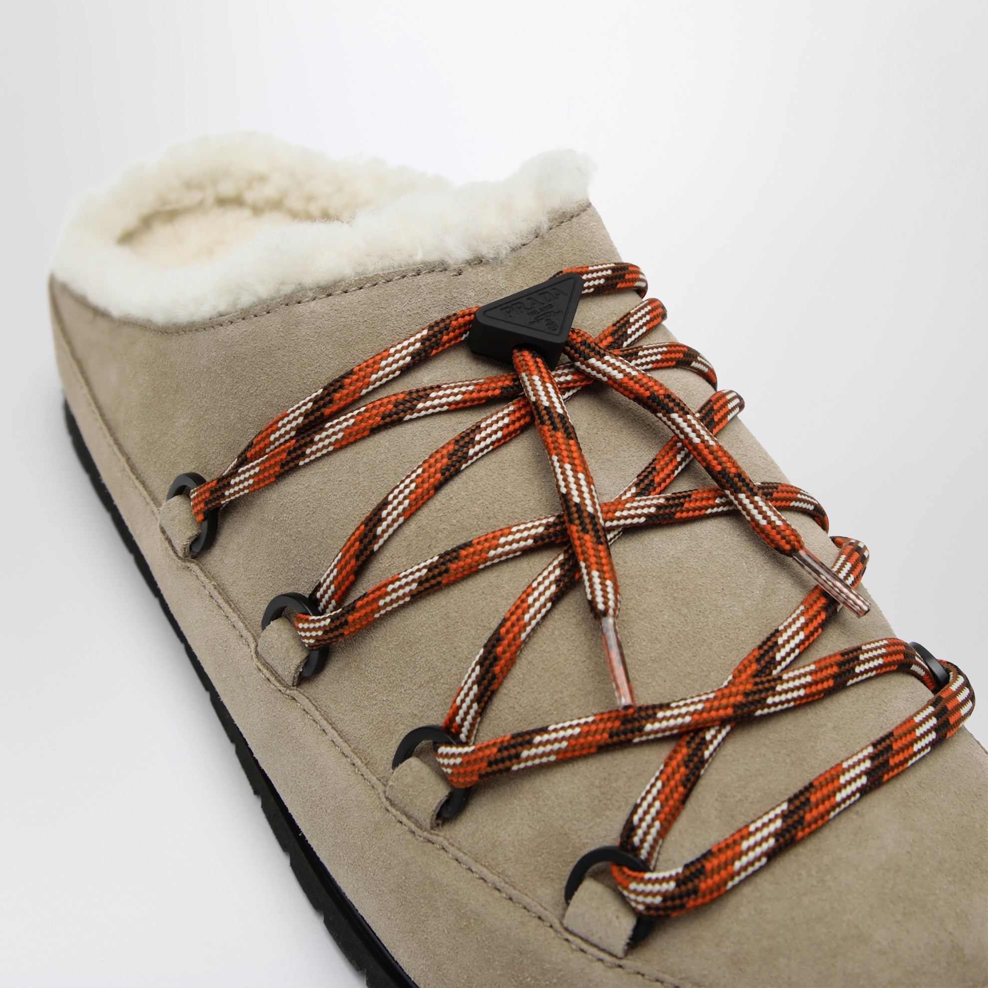 Desert Suede Clogs with Braided Laces