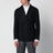 Black double-breasted jacket in wool