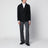 Black double-breasted jacket in wool