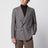 Tobacco-coloured double-breasted jacket in a wool blend