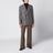 Tobacco-coloured double-breasted jacket in a wool blend