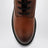 Stivaletti color cognac in pelle e Re-Nylon