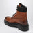 Stivaletti color cognac in pelle e Re-Nylon