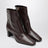 Dark brown calfskin ankle boots