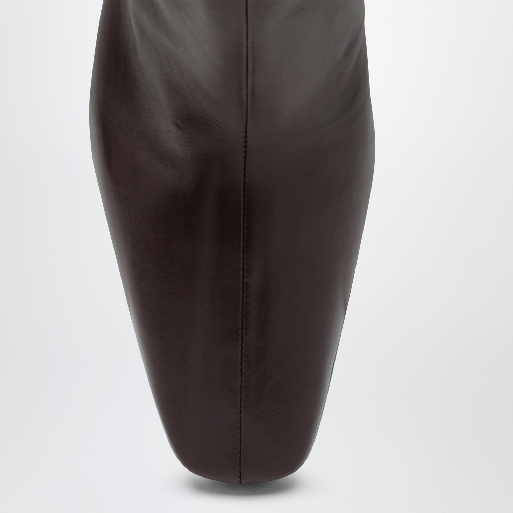 Dark brown calfskin ankle boots