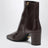 Dark brown calfskin ankle boots