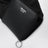 Saffiano leather charm with Re-Nylon tote bag in black