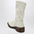 Bottes couleur talc en cuir effet vieilli