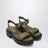 Sandalen aus Canvas in Militärgrün