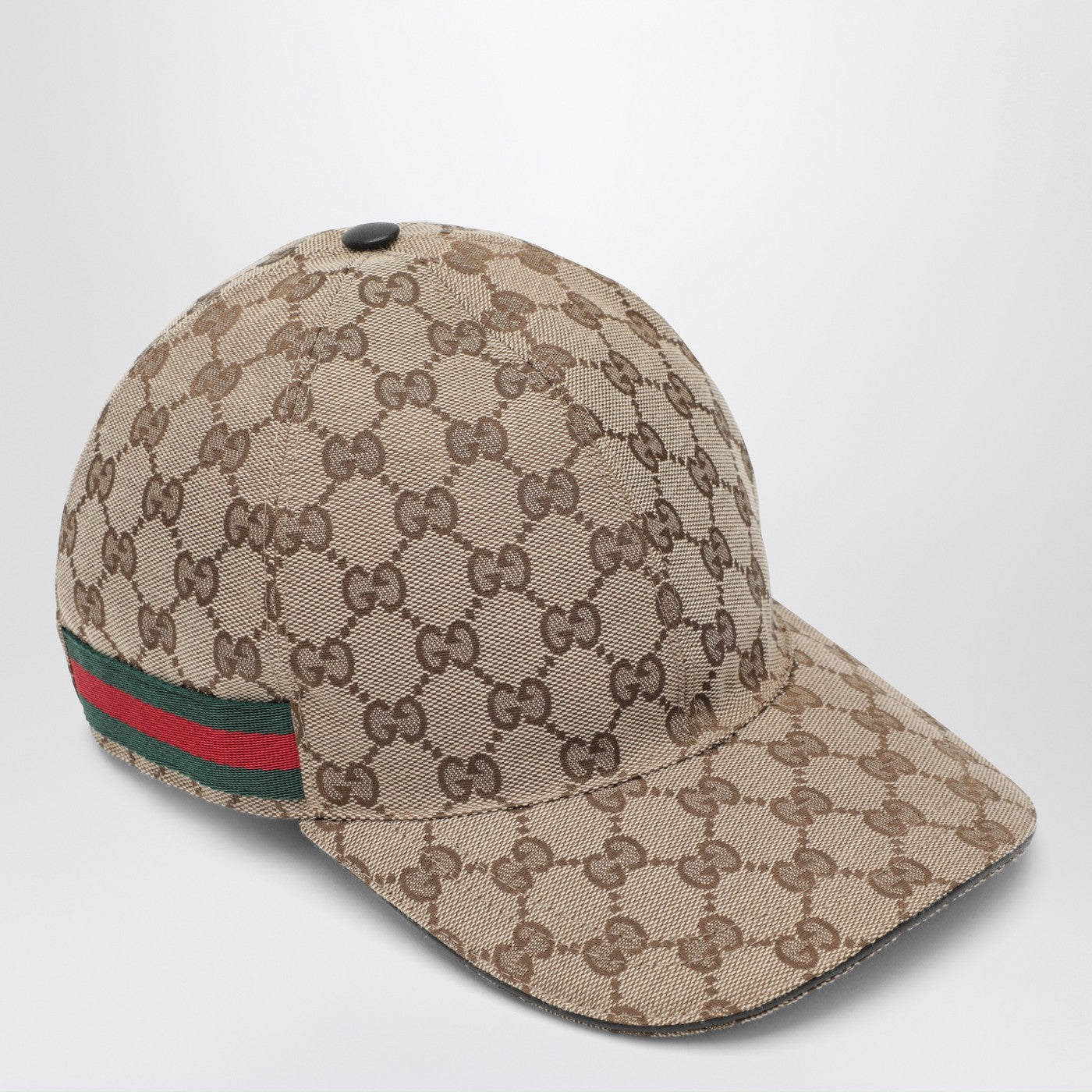 Cappello da baseball beige con motivo GG