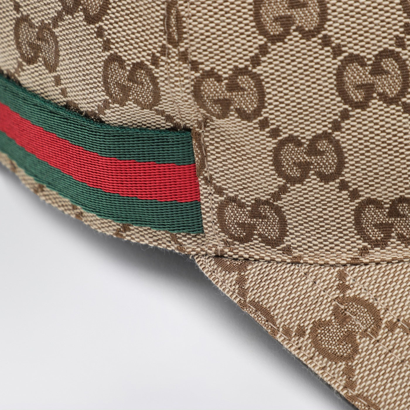 Cappello da baseball beige con motivo GG