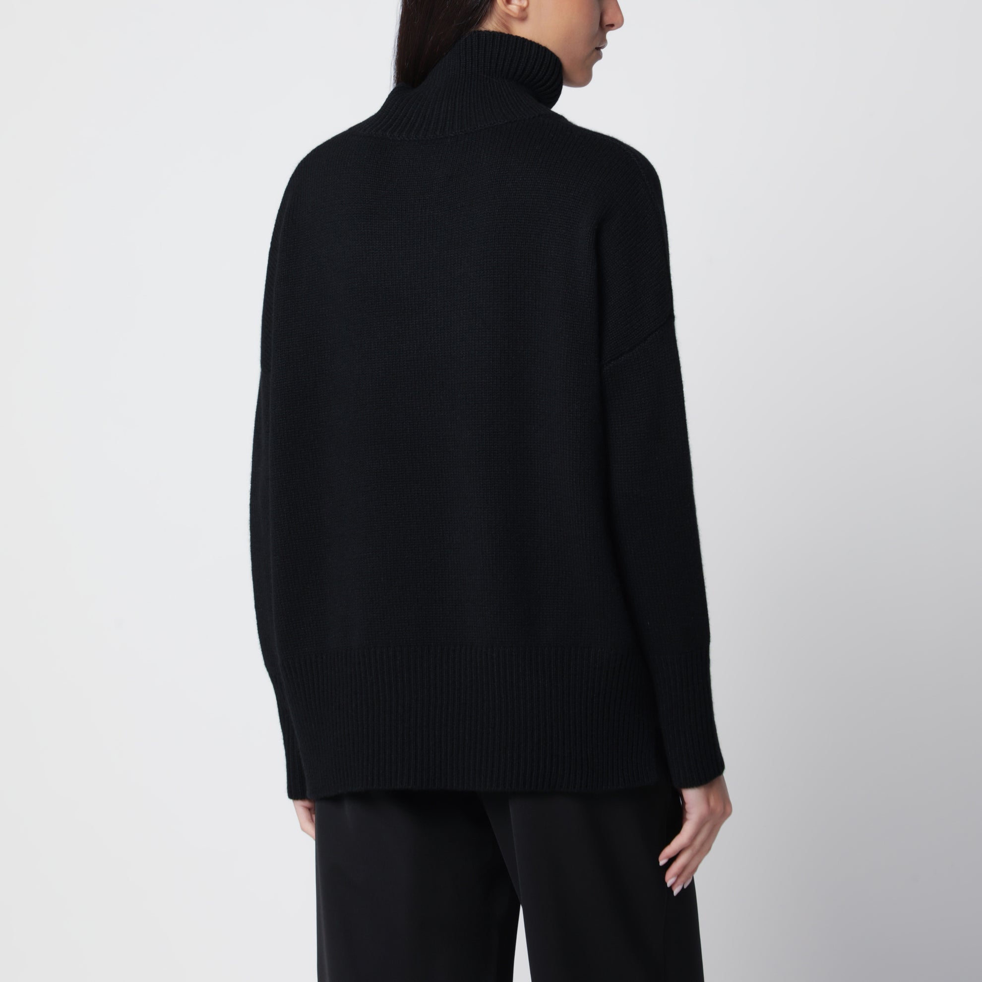 Rollkragenpullover Heidi aus Cashmere in Schwarz
