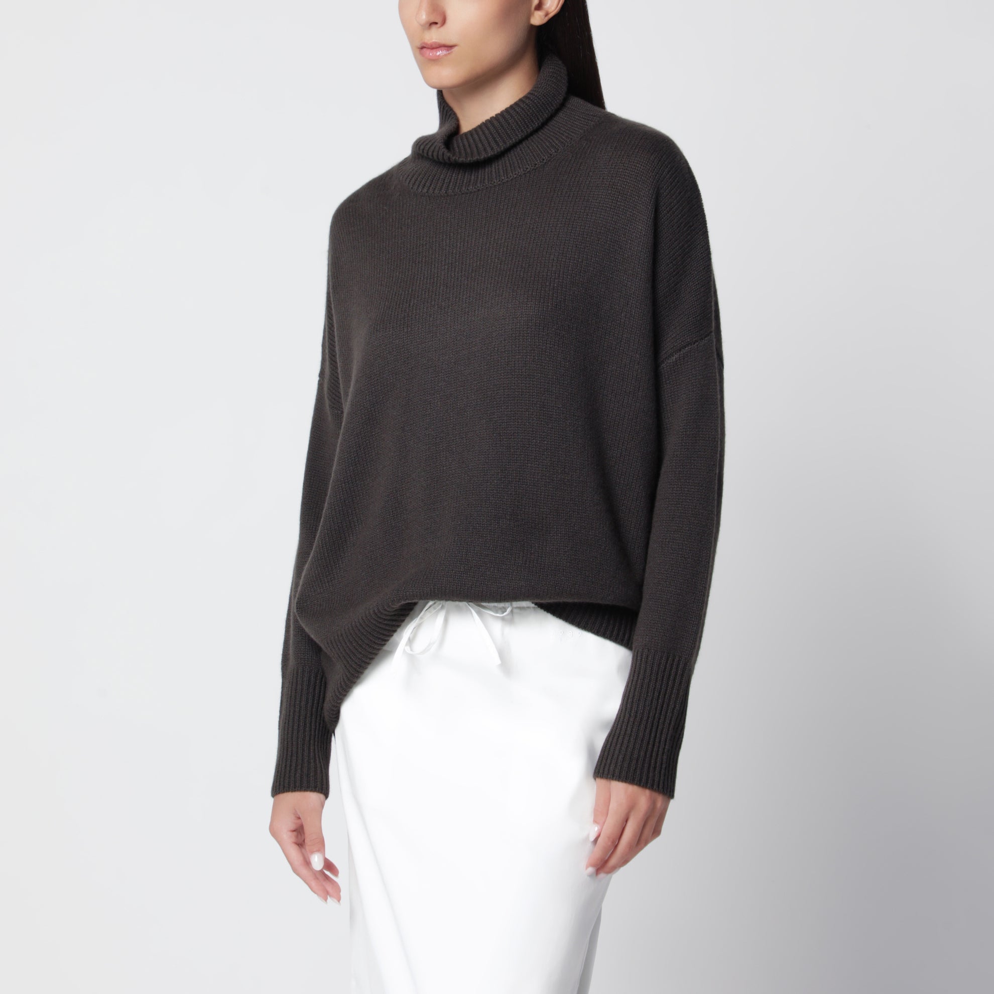 Pull Heidi en cachemire vert foncé
