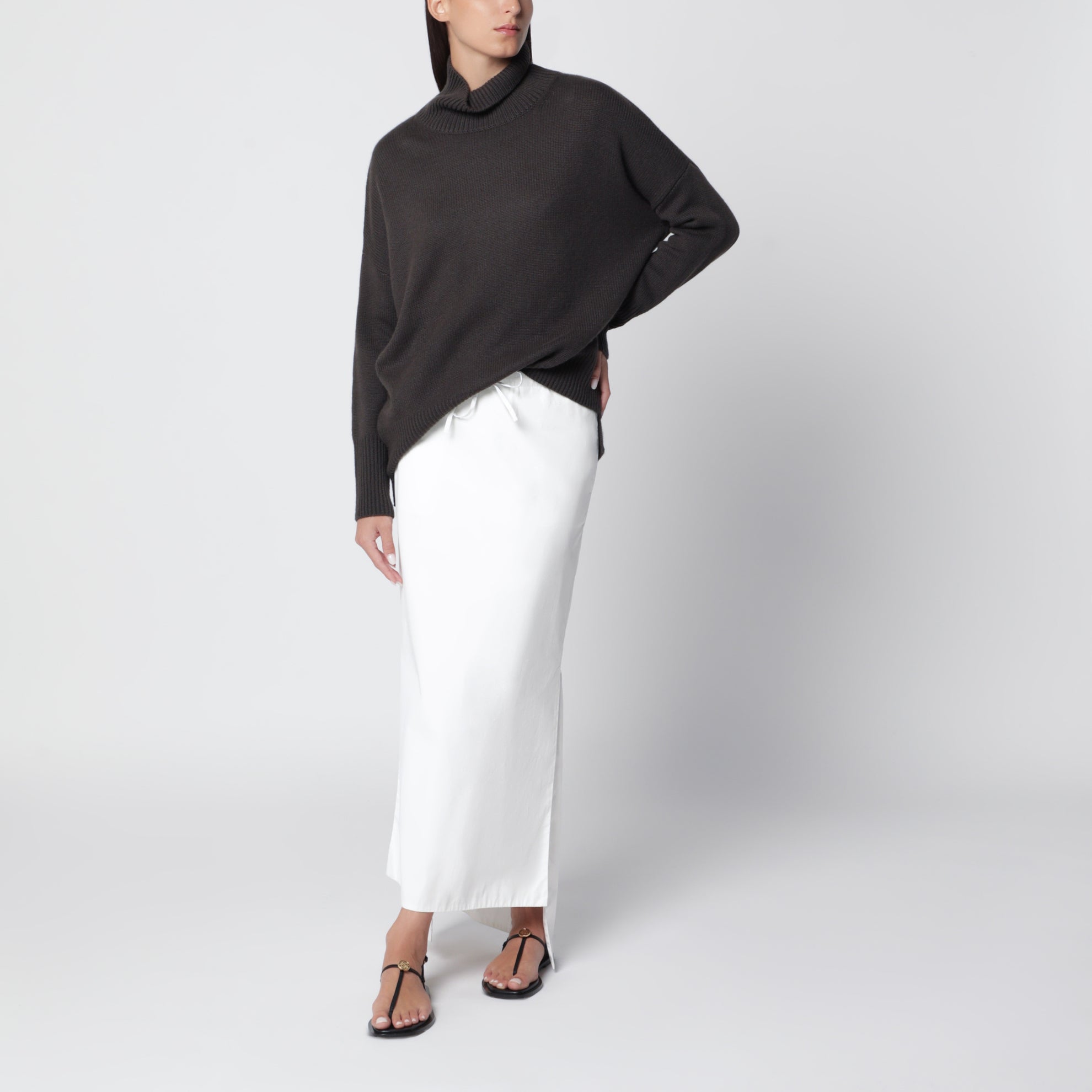 Pull Heidi en cachemire vert foncé