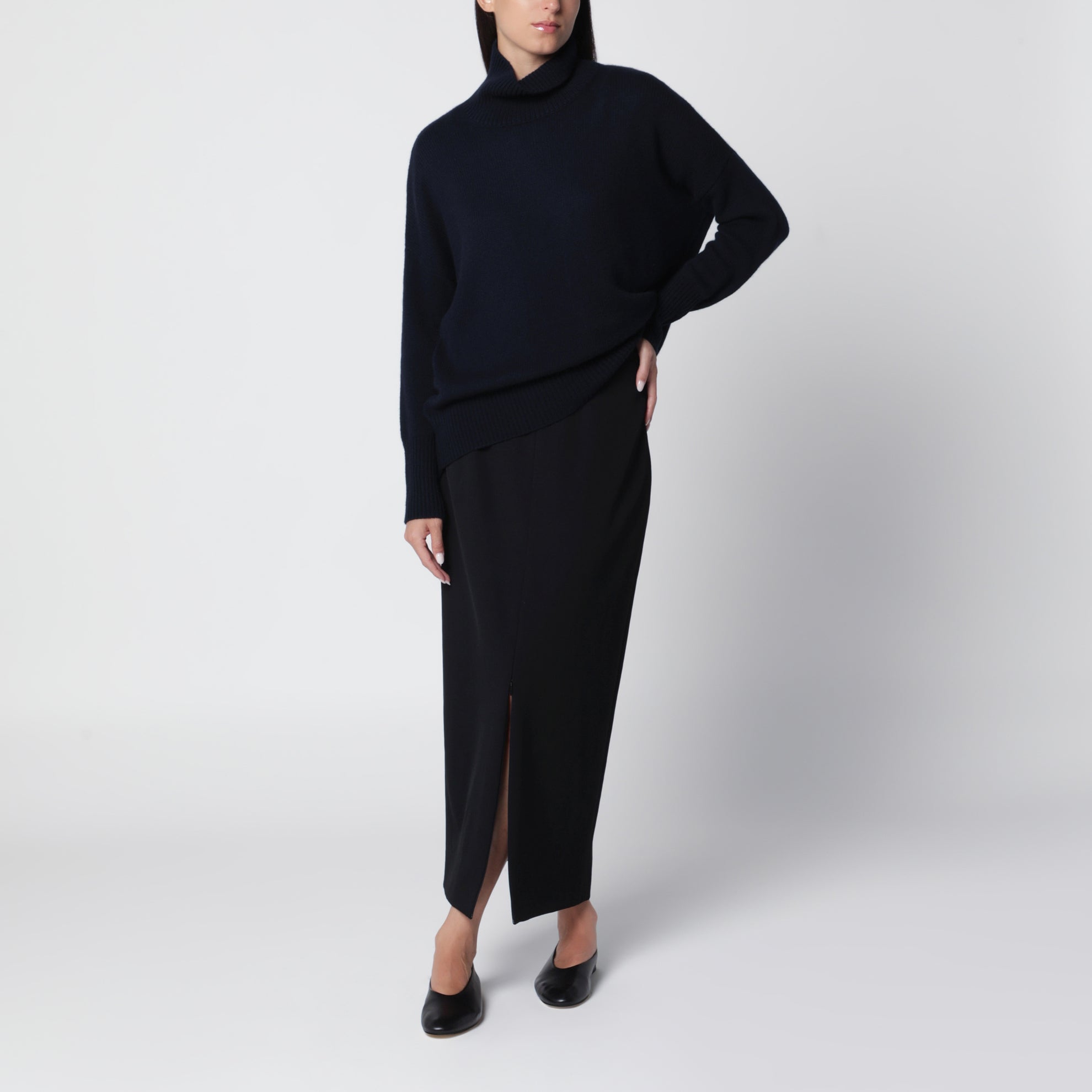 Pullover Heidi aus Kaschmir in Navy