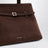 Le Cambon 35 dark brown suede bag
