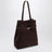 Tote du Jour bag in Dark Brown suede