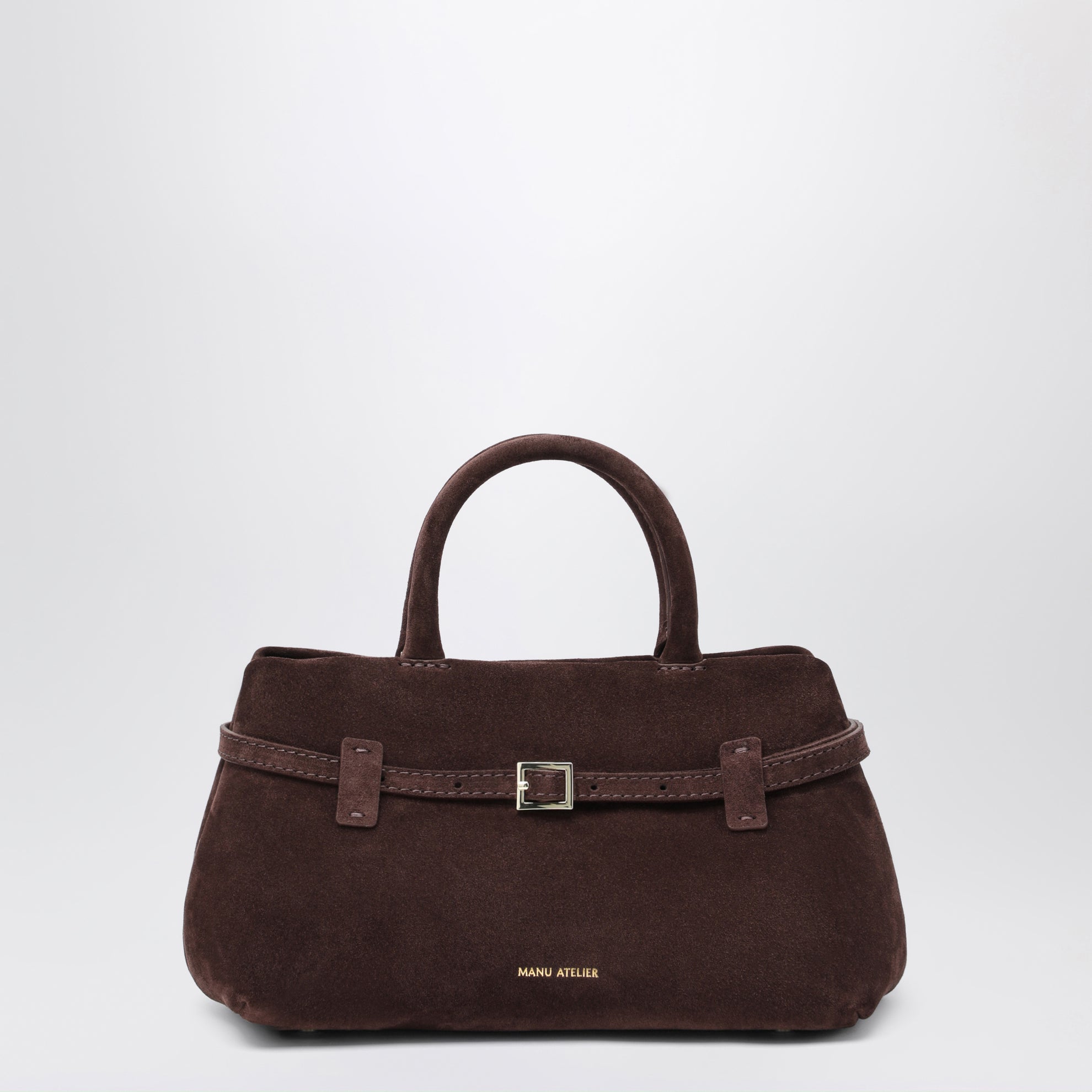 Borsa Le Cambon 25 marrone scura in suede
