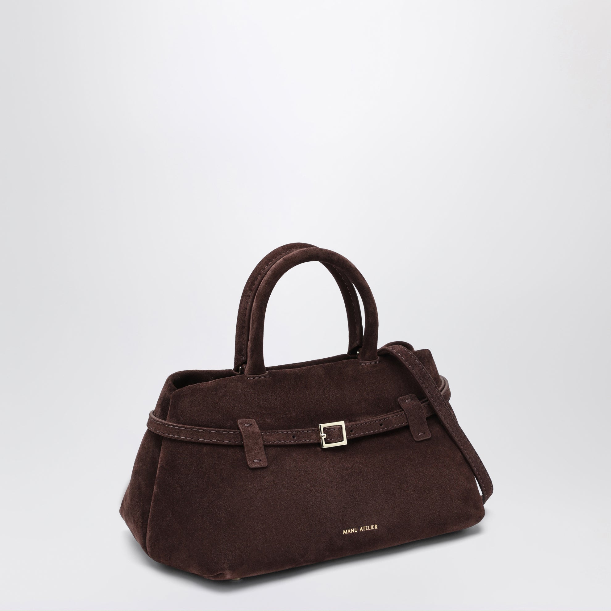 Borsa Le Cambon 25 marrone scura in suede
