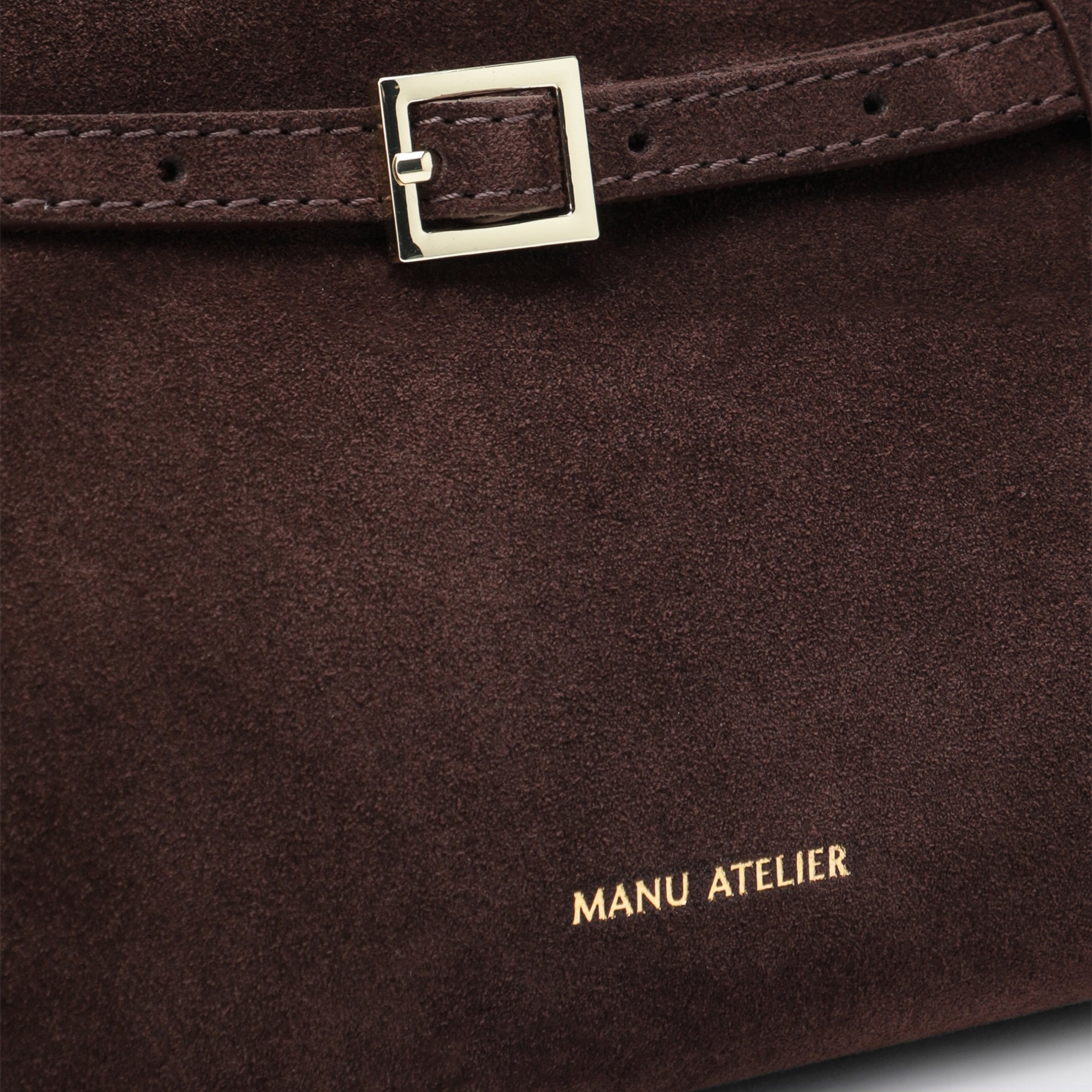Borsa Le Cambon 25 marrone scura in suede