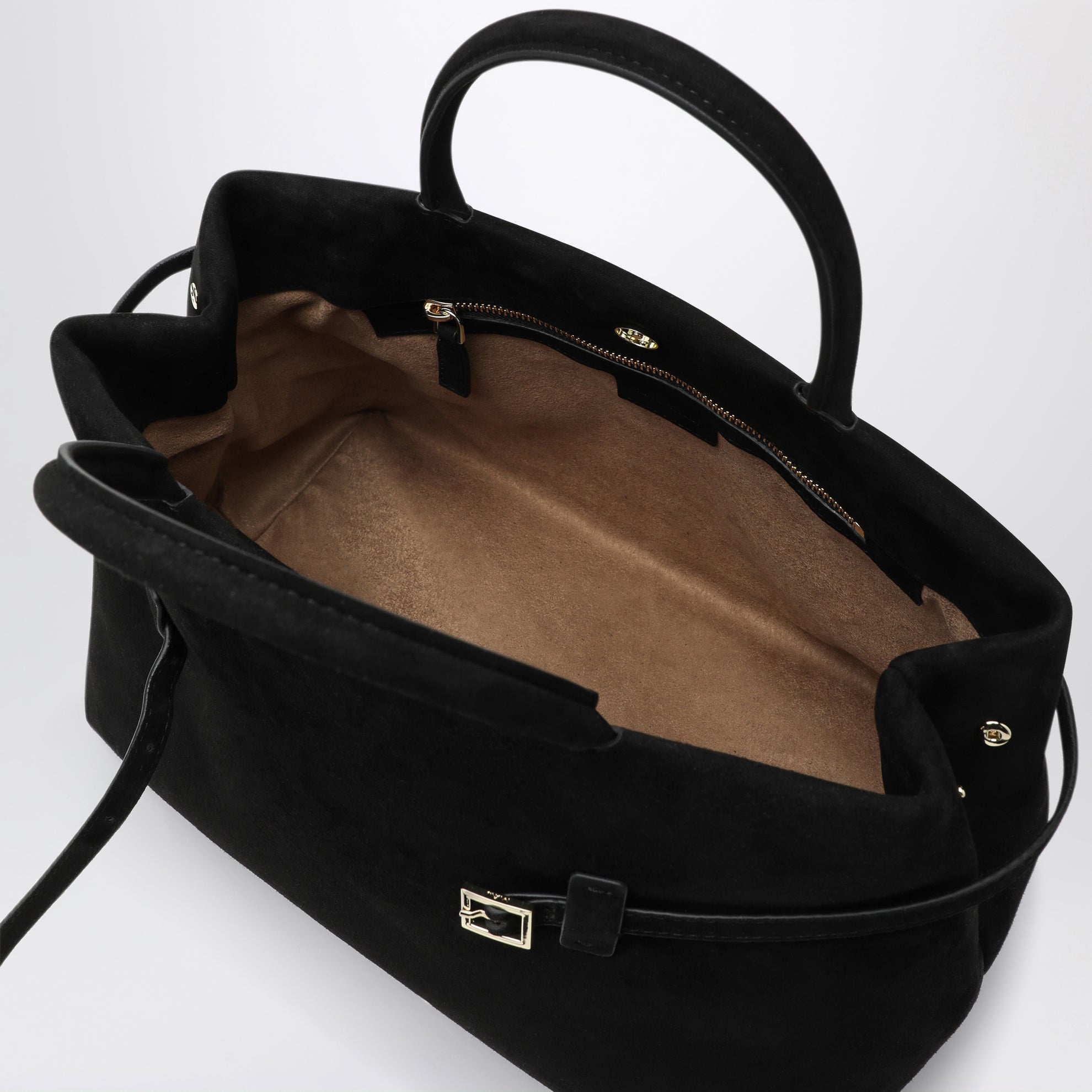 Borsa Le Cambon 35 in suede nera