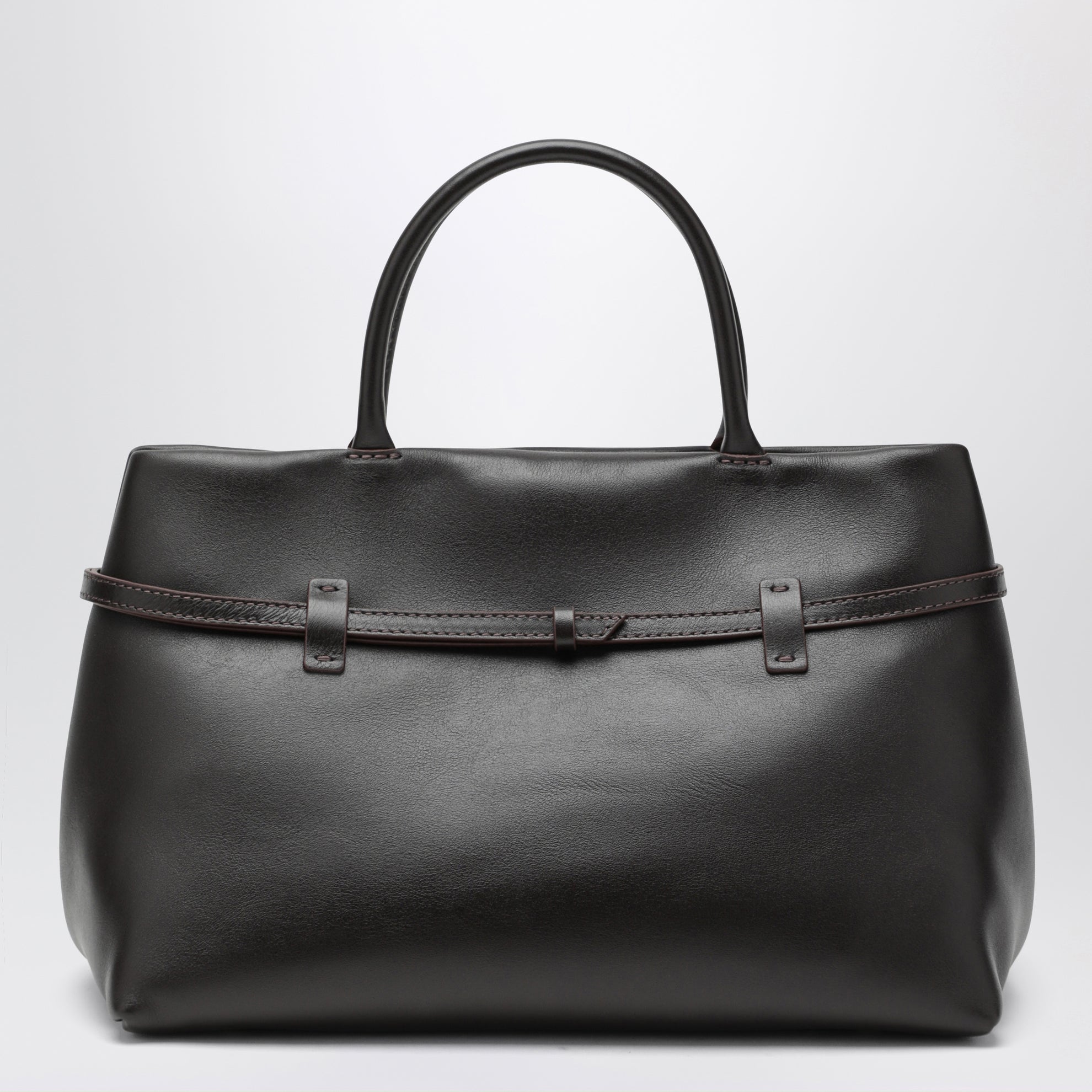 Borsa Le Cambon 35 in pelle marrone Bitter