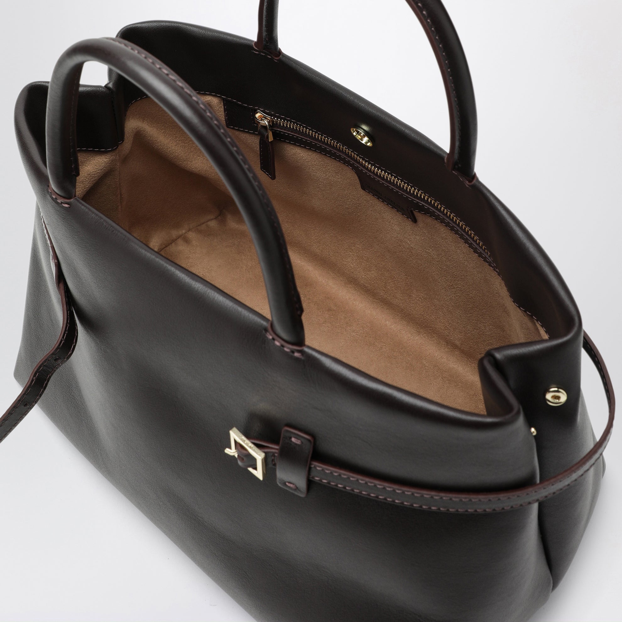 Borsa Le Cambon 35 in pelle marrone Bitter