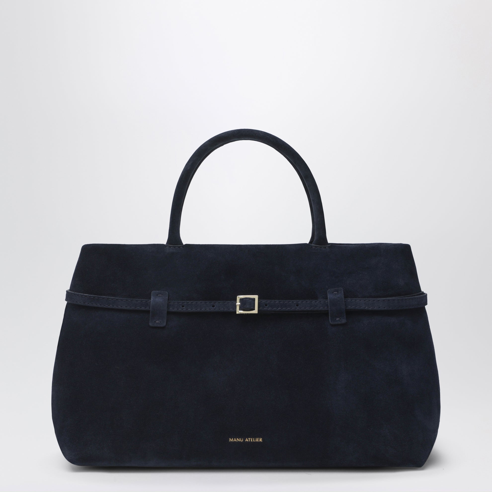 Le Cambon 35 dark blue suede bag