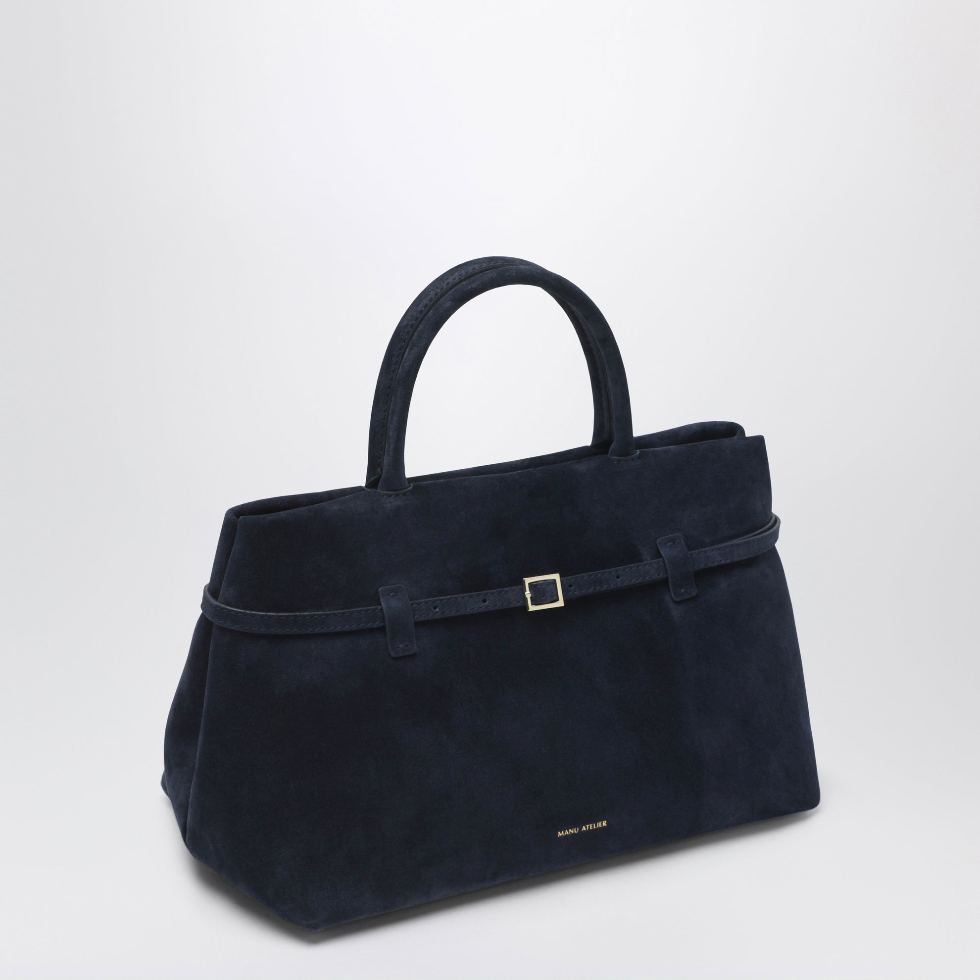 Le Cambon 35 dark blue suede bag