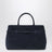 Le Cambon 35 dark blue suede bag