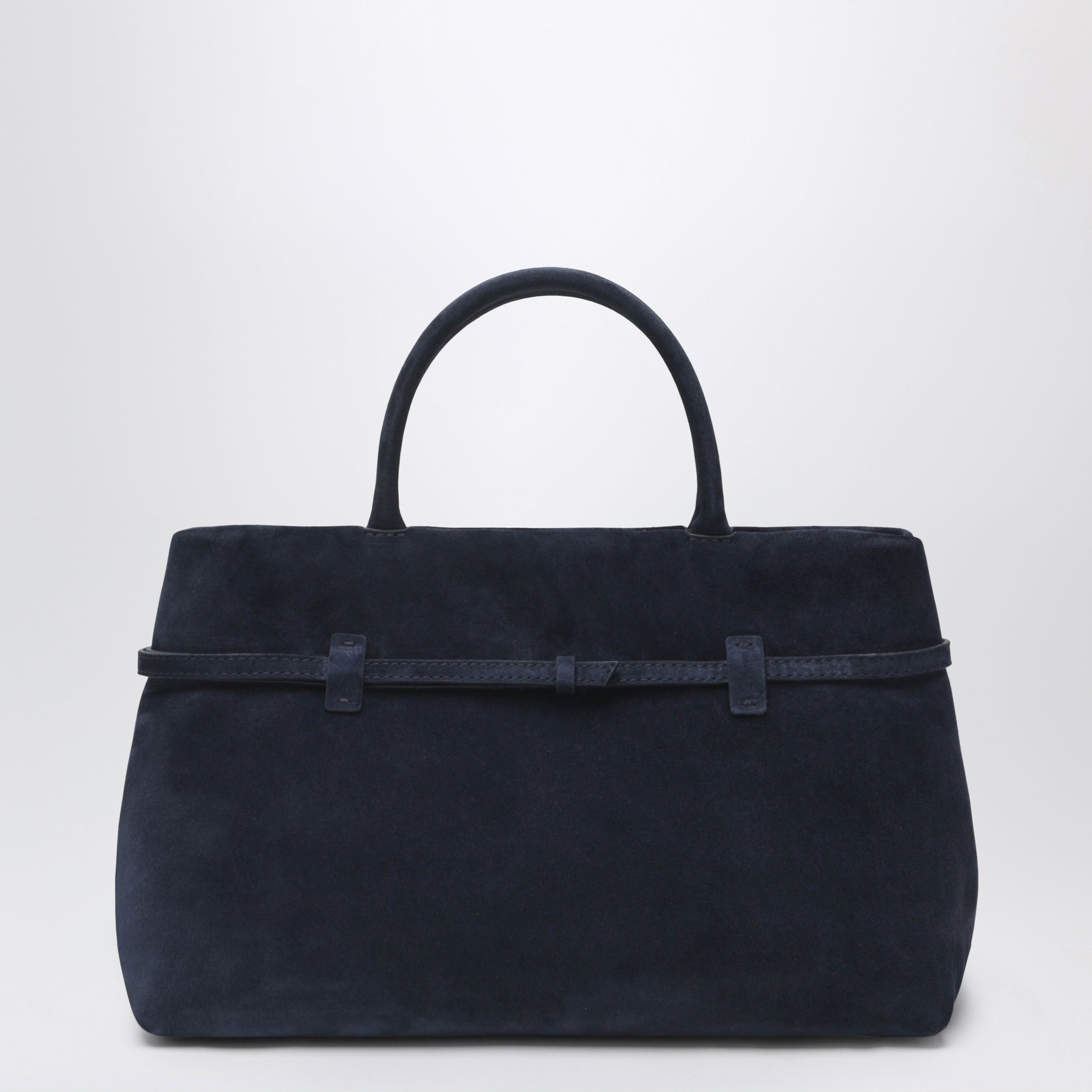 Le Cambon 35 dark blue suede bag
